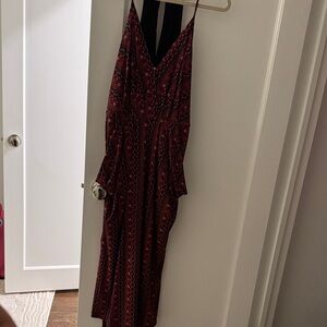 BCBGeneration Backless Burgundy Dress